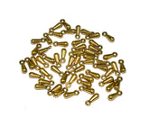 Golden ball dangle charms beads latkan jhumki/Necklace and Bangle metal beads for Jewellery Making. LOOP-020